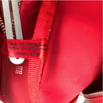 Givenchy  Parfums Embossed Pouch Clutch Red Zip Cosmetic Makeup Travel Designer Photo 8