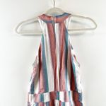 Crystal Sky Halter Neck Sleeveless Flare Leg Striped Tasseled Jumpsuit Pink 5 Size undefined Photo 15