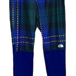 The North Face Women’s blue & green geometric teknitcal tights base layer small Photo 0