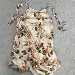 Reformation  Aden 100% Silk Dress in “Bella” floral print cream sleeveless midi Photo 6