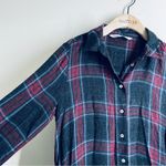 ZARA  Plaid Flannel Tunic Shirt Dress size M Photo 5