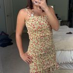 Bella Boutique Floral crepe dress yellow  Photo 1