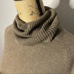 Loft Ann Taylor  Women Cowl Neck Brown Long Sleeve Sweater size S Office Neutral Photo 3