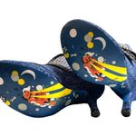 Rare Irregular Choice Spatz Attack Booties Blue Splatter Size 38.5 Ankle Boots Photo 7