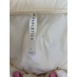 Fabletics  Puffer Jacket Womens Size L Ivory White Full Zip Layering Coat Photo 3