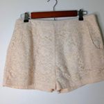 Tulle Highwaisted Women Lace Shorts Size 6 Tan Photo 0