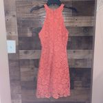 Lulus Lulu’s Love Poem Coral Orange Lace Mini Dress Photo 7