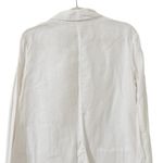 Michael Stars  Single Breasted Lottie Linen Blazer in White size Medium Photo 4