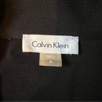 Calvin Klein Black Sparkly Open Front Lightweight 3/4 Sleeve Cardigan Size MED Photo 4