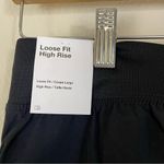 Nike NWT Black Faux Fur High Rise Loose Fit Pants Size Medium Photo 7