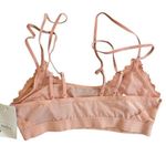 NWT Auden lace bralette adjustable straps lace strappy bra XS light peach color Orange Photo 6
