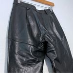 Princess Polly   Faux Leather Black Pants Straight Leg Women's Size 2 Photo 3
