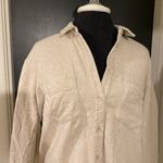 Madewell 💜  Confetti Color Tan Flannel Button Down Shirt with Pockets Photo 2