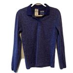Adidas  Womens Size Medium Blue Climacool Stretch Pullover Activewear Blouse Photo 0