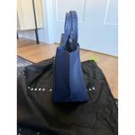 $538 New Ampersand as apostrophe Half Tote in Navy Python Leather Blue Photo 5