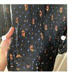 Free People NWT Smocked Floral Celestial Star Black LongSleeve Skater Mini Dress Photo 5