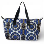 Alice + Olivia NWT  Regal Romance Sapphire Print Duffle Weekender Bag Blue Black Photo 0