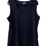 🖤 Eva Varro Single Layered Tank, Partially Lined, Black Jersey Knit, Plus Photo 7