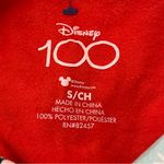 Disney  100 Pajama Top Button Front Christmas Cartoon Print Blue S Photo 2