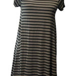 Old Navy Olive & black striped ribbed  dress size XS Photo 0