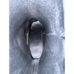 Off-White NIB Crescent Stiletto Heeled Ankle Boots in Black Size 37 Photo 8