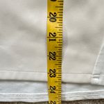 Peace of Cloth Noa Leather Front Tee Oyster White Short Sleeve Women’s Medium Photo 7