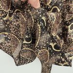 Indulgence Vintage Paisley Sleep Bodysuit One Piece Size Small Brown Photo 6