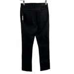 7 For All Mankind JEN7 By Coated Ankle Straight Leg Jeans In Black Size 0 New Photo 5