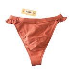 Ris-k  Ruffle Hi-Cut Bikini Bottom Textured Horizon Tea Rose Pink S Photo 4