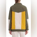 Avec Les Filles  Colorblock Nylon Track Jacket - Size L‎ - Olive Multi - NWT Photo 2