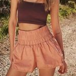 Free People Movement Apricot The Way Home Women's Shorts Pink Size L Photo 0