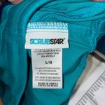 Scrubstar ‎ Aquamarine Blue Scrub Pants Womens Large Drawstring Pockets Workwear Photo 1