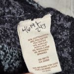 Free People  Black Blue Gray Striped Long Sleeve Fitted Mini Sweater Dress Size S Photo 3