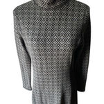 Sahalie Black & Gray Patterned Turtleneck Dress – Size S Photo 0