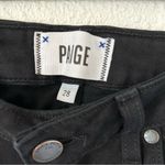 Paige Verdugo Ultra Skinny in Black Shadow Destructed Sz 28 Photo 9