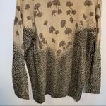 Vintage Neil’s Crewneck Sweater Animal Print Floral Tan Size XL Photo 7