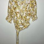 Faithfull the Brand Faithful the brand Mali wrap top floral print Anthropologie brand size 4 Photo 0