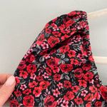 ZARA  Floral Puff Sleeve Sweetheart Crop Top Small Photo 3