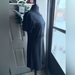 Gap Vintage 90s floral velvet top black dress, size large Photo 2