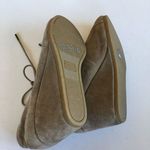 Toms  Suede Bootie Wedge Heel Lace Up Ankle Boot Size‎ 9 Shoes Beige Natur… Photo 8