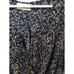 Urban Outfitters  Mayfair Drapery Surplice Top keyhole navy print Medium M Photo 4