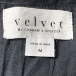 Velvet by Graham & Spencer Floral Dress Size M Puff Sleeve Boho Cotton Silk Size M Photo 5