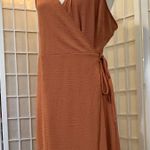 Nine West Wrap Dress in Burnt Orange, size XL Photo 2