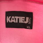 KATIE NYC Pink Zip Up Hoodie Sweatshirt XL Cozy Fleece Lined Casual Streetwear Photo 2