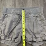 Athleta Gray Linen Shorts Women's Size 10 Cresten Cobblestone Grey Vacation Photo 5
