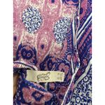 Free People She's a Lady Reversible Midi Dress XS Purple Tribal Mix Print Boho Photo 5