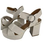 Journee Collection Womens Akeely Foam Mid Heel Platform Sandals Sz 9.5 Note Flaw Photo 15