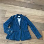Jessica Simpson Blue Denim Presence Fitted Blazer Size Medium NWT Photo 1