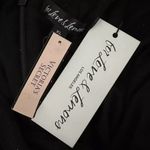 For Love & Lemons Black Mesh Glitter Puff Sleeve Mini Ruched Dress Size: XL New Photo 8