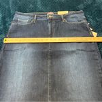 NYDJ 5 Pocket Denim Skirt In Cooper Dark Blue Stretch NWT Size 12 Photo 13